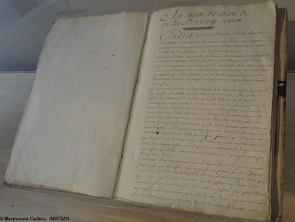 9 Documents. Journal de traite du navire négrier la Reine des Anges parti de Nantes le 12 mars 1741. Au nom de Dieu et la Ste Vierge amen 9 Documents. Journal de traite du navire négrier la Reine des Anges parti de Nantes le 12 mars 1741. Au nom de Dieu et la Ste Vierge amen