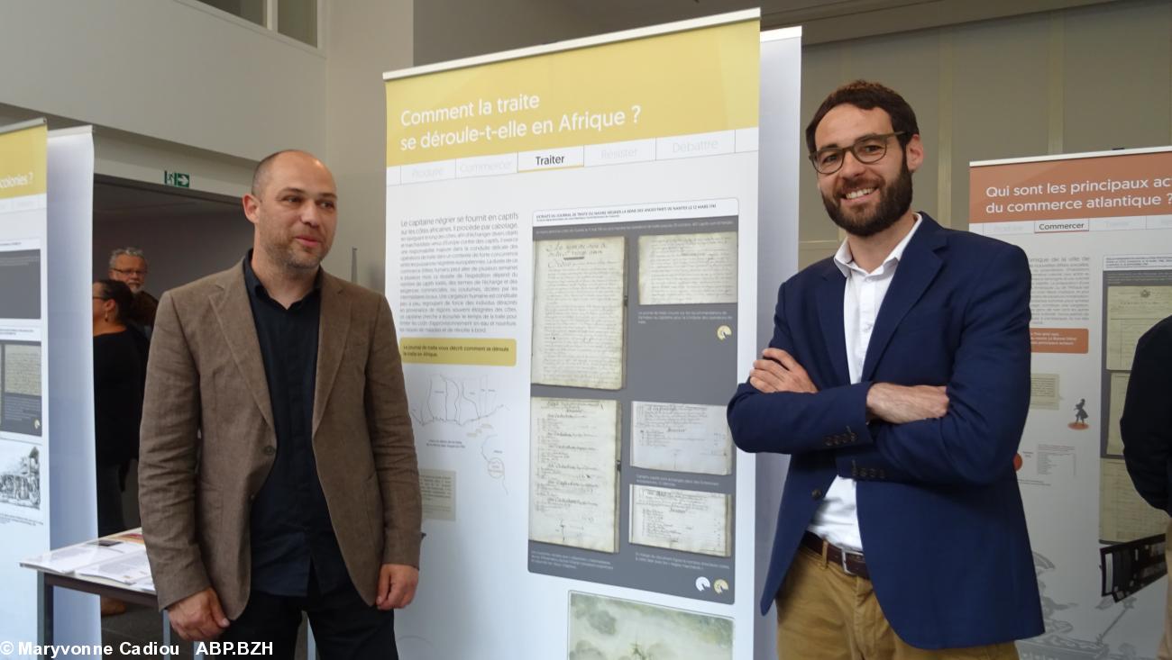 8 Quelques vues de la visite guidée : Youenn Cochenec (g.) et Samuel Boche. 8 Quelques vues de la visite guidée : Youenn Cochenec (g.) et Samuel Boche.