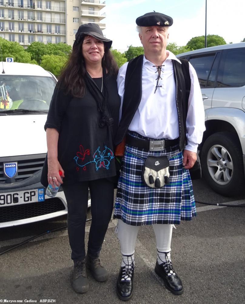 43- Anne Cadorel avec son mari. 43- Anne Cadorel avec son mari.