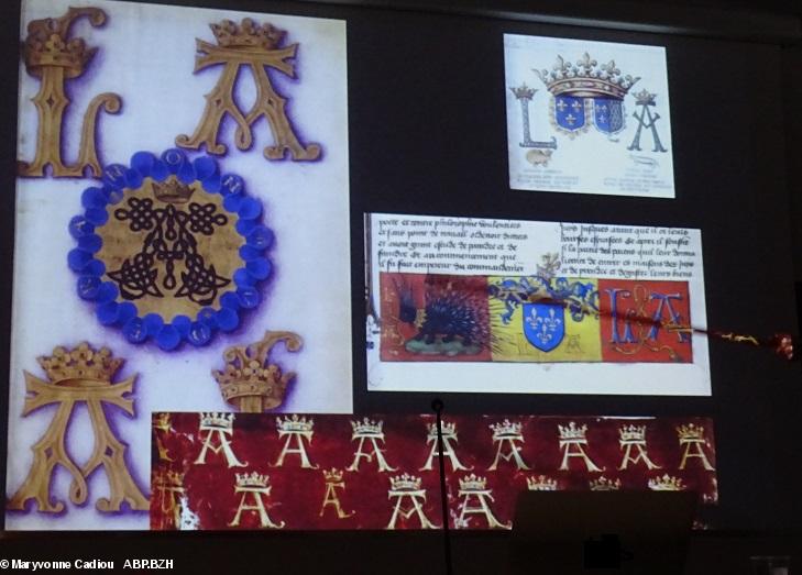 22- Le Chiffre d'Anne de Bretagne : son initiale A. Exemples de documents où il apparaît. 22- Le Chiffre d'Anne de Bretagne : son initiale A. Exemples de documents où il apparaît.