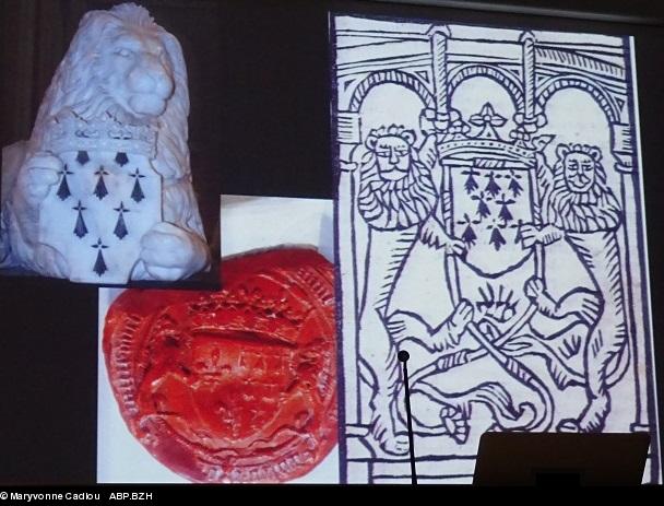 42=10. Oubliée. Le lion encore. Tombeau à Nantes, sceau. premier imprimé breton. 42=10. Oubliée. Le lion encore. Tombeau à Nantes, sceau. premier imprimé breton.