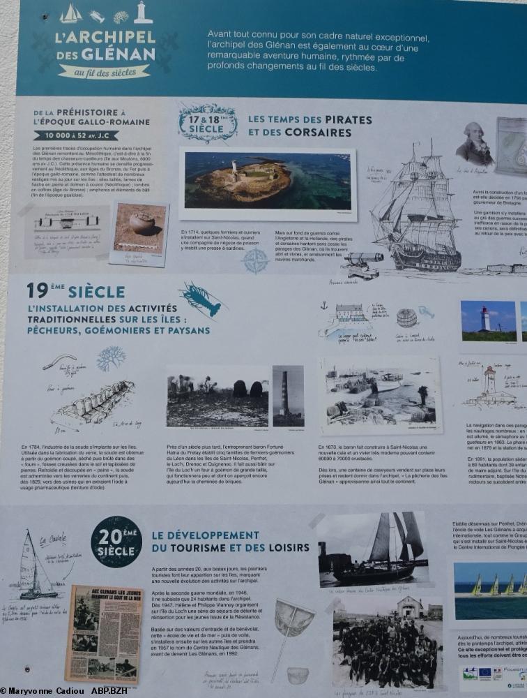 21- L'aventure humaine sur les îles au fil des siècles. Voir en dernières photos quelques découpages du panneau. 21- L'aventure humaine sur les îles au fil des siècles. Voir en dernières photos quelques découpages du panneau.