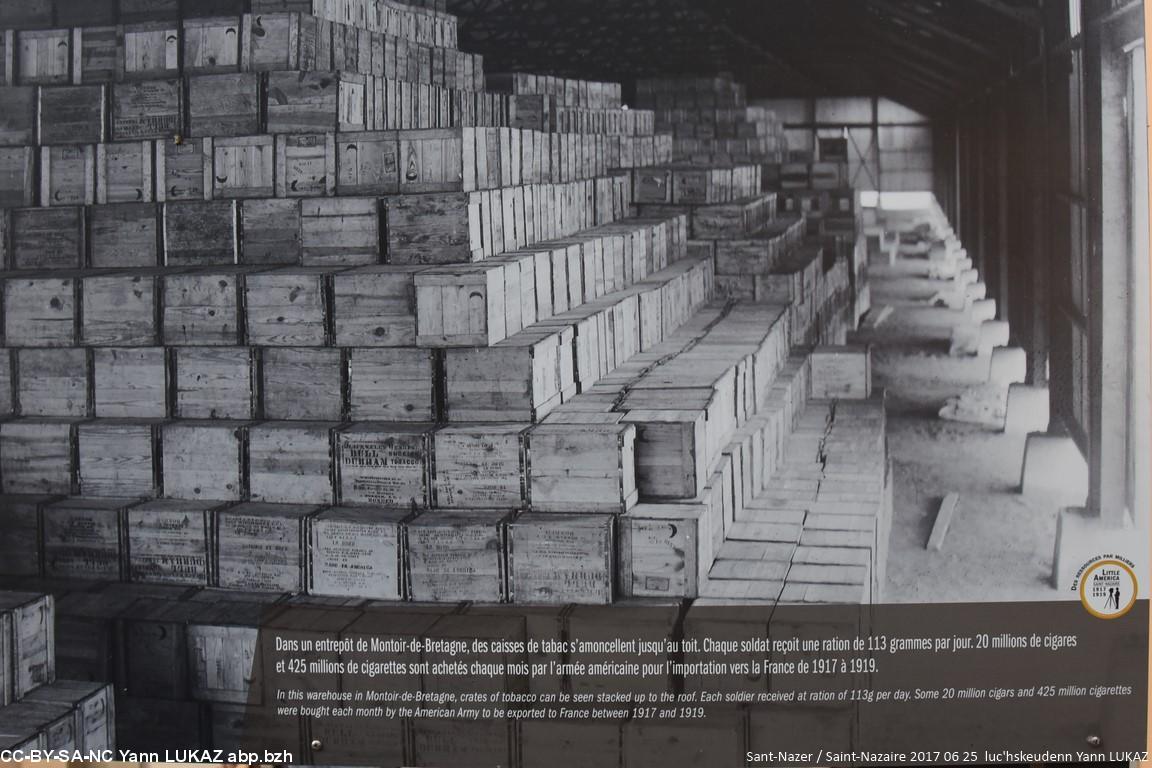 Sant Nazer / Saint-Nazaire 2017. Départ du Queen-Mary. Exposition 1917-2017. Entrepôt de marchandises pour l'armée américaine, à Montoir-de-Bretagne. Sant Nazer / Saint-Nazaire 2017. Départ du Queen-Mary. Exposition 1917-2017. Entrepôt de marchandises pour l'armée américaine, à Montoir-de-Bretagne.