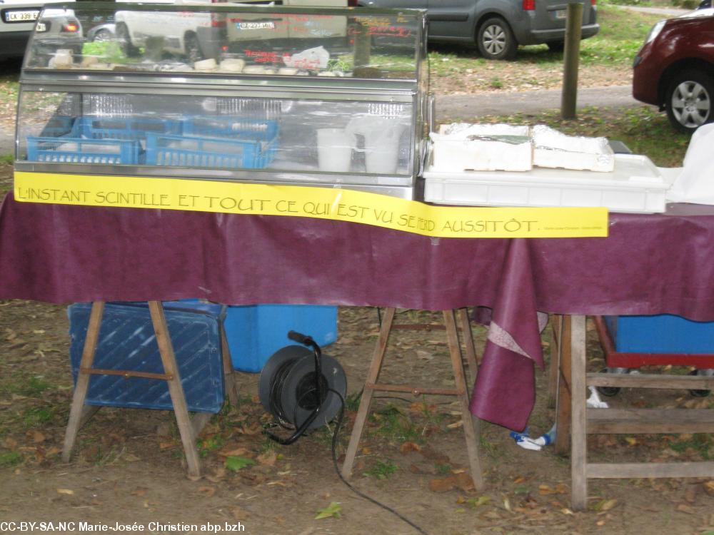 Bannières poétiques à Kerdévot en 2016.