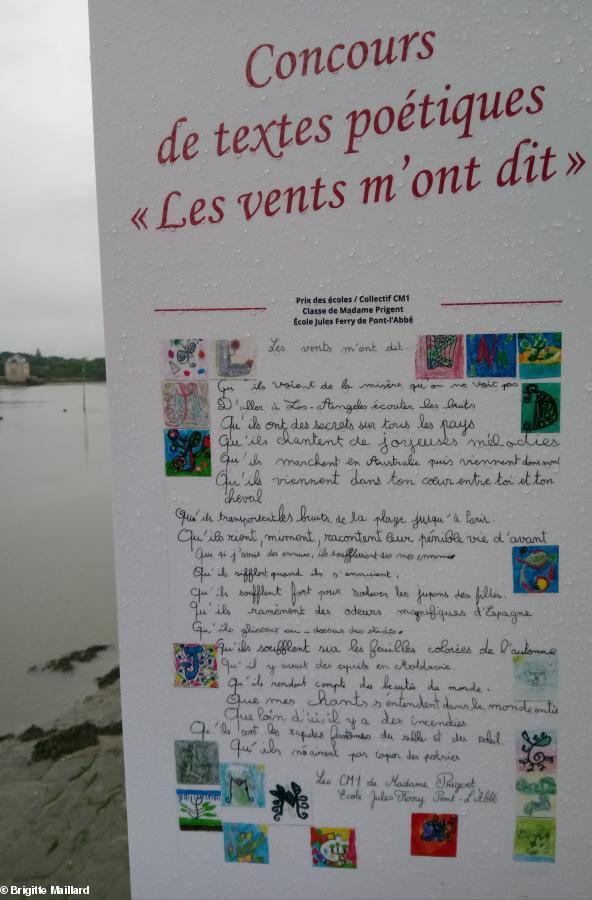 Exposition Poèmes" Les vents m'ont dit..." Pont-l'Abbé 2018 Salon Bigouden du livre