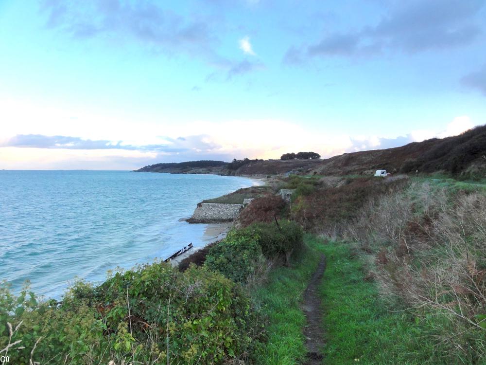 Situation de la Batterie de la Ferrière sur la plage des Grands-Sables (Belle-Ile)