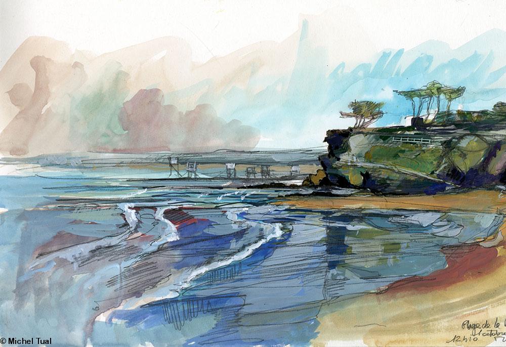 8-Une plage dans l'estuaire de la Loire. 8-Une plage dans l'estuaire de la Loire.