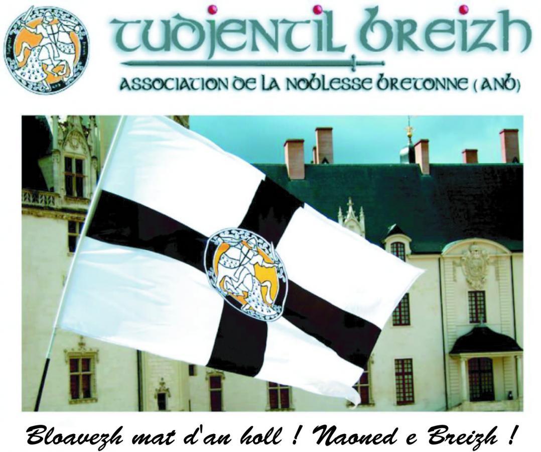Le drapeau de  TUDJENTIL BREIZH flottant sur le château des Ducs de Bretagne à Nantes