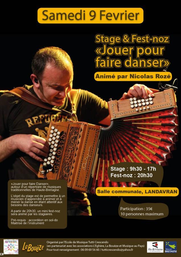 Stage "Jouer pour faire danser"