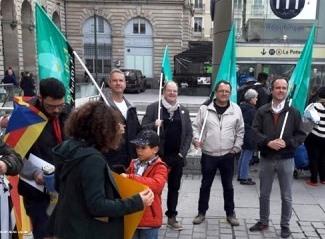 Le Parti Breton présent à Rennes en soutien aux dirigeants Catalans condamnés par la cour suprême espagnole à 9 et 13 ans de prison pour sédition