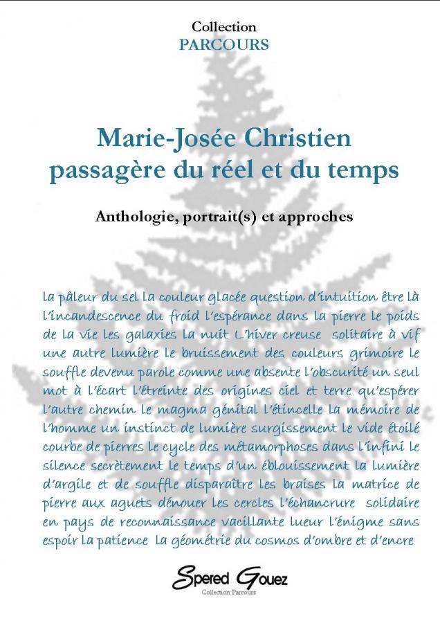 Marie-Josée Christien passagère du réel et du temps, couverture