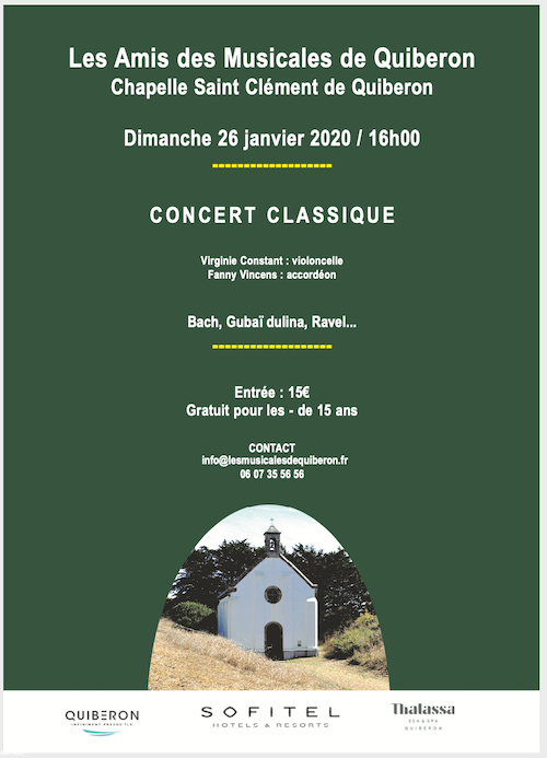 Dimanche 26 janvier à la chapelle Saint-Clément de Quiberon