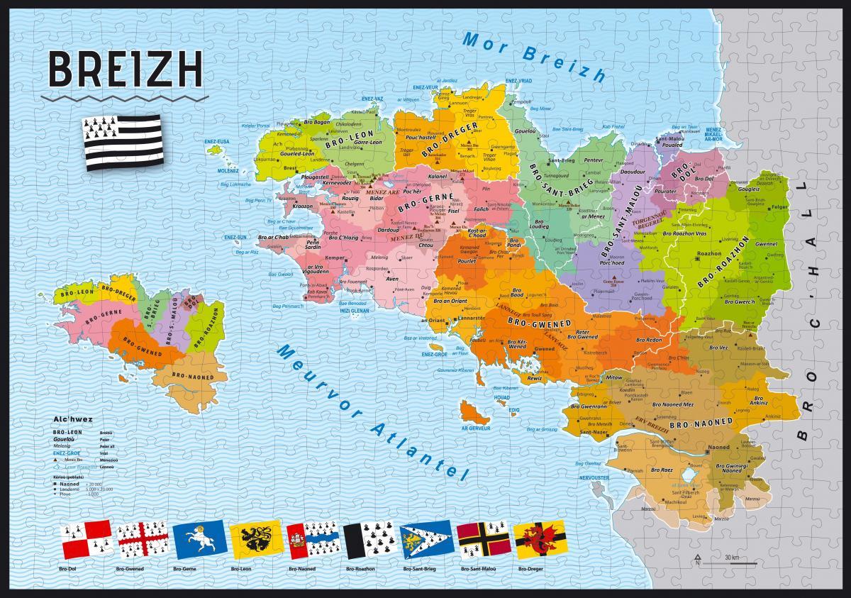 La carte conçue par Mikael Bodlore-Penlaez