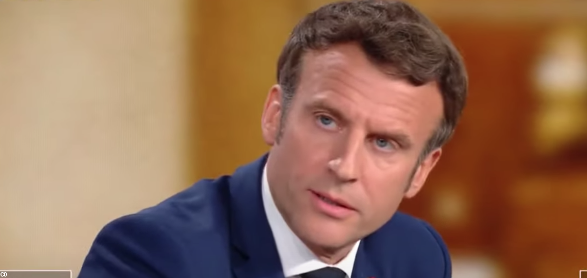 Emmanuel Macron hier lors du débat télévisé avec Marine Le Pen