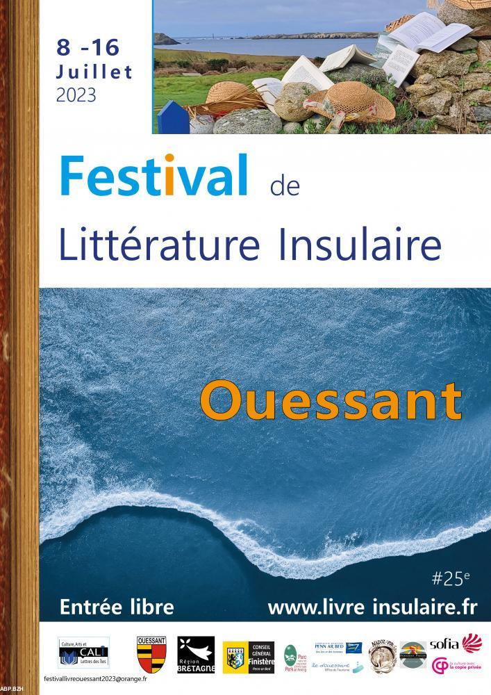 affiche 25 e Festival littérature Ouessant juillet 2023