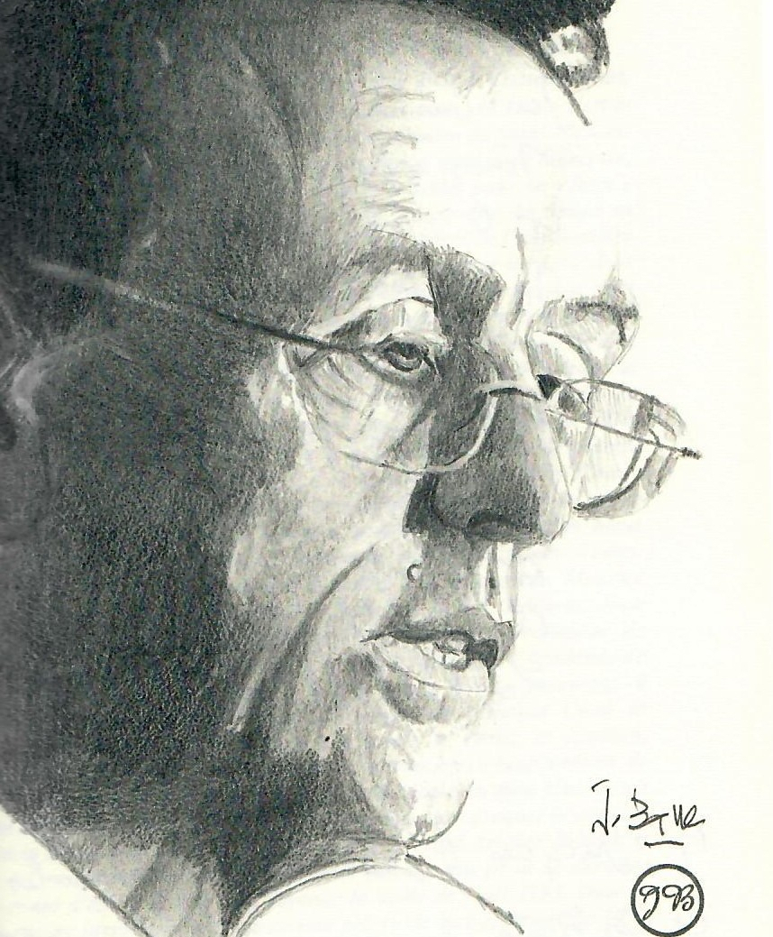 Portrait de Jean-François Dubois par Jacques Basse (2012, paru dans "Visages de poésie 6)
