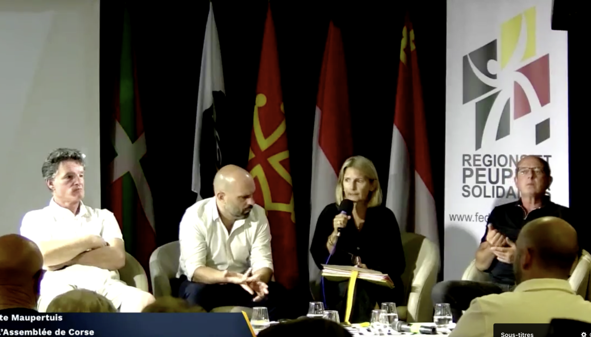 Paul Molac Paul Molac, député R&PS (groupe LIOT), Romain Colonna, président du Groupe Fà Populu Inseme à la Collectivité de Corse,Marie Antoinette Maupertuis, présidente de l’Assemblée de Corse, Paul-Félix Benedetti, président du groupe Core in Fronte à l'Assemblée de Corse