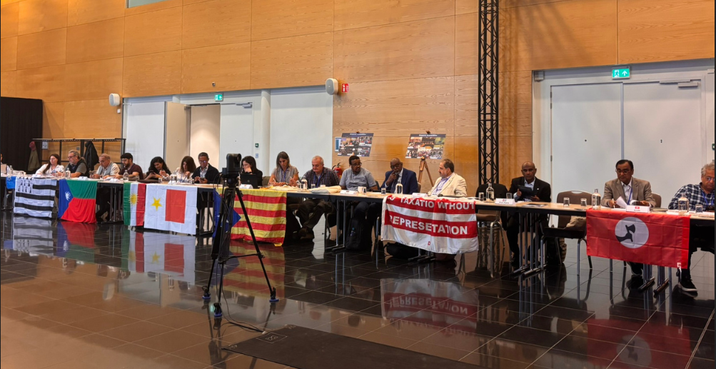 Une partie de l'assemblée de l'UNPO.