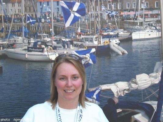 Clare Smith  une des responsables des projets internationaux du gouvernement écossais   au FIL 2007.