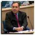 Alex Salmond au Parlement écossais.