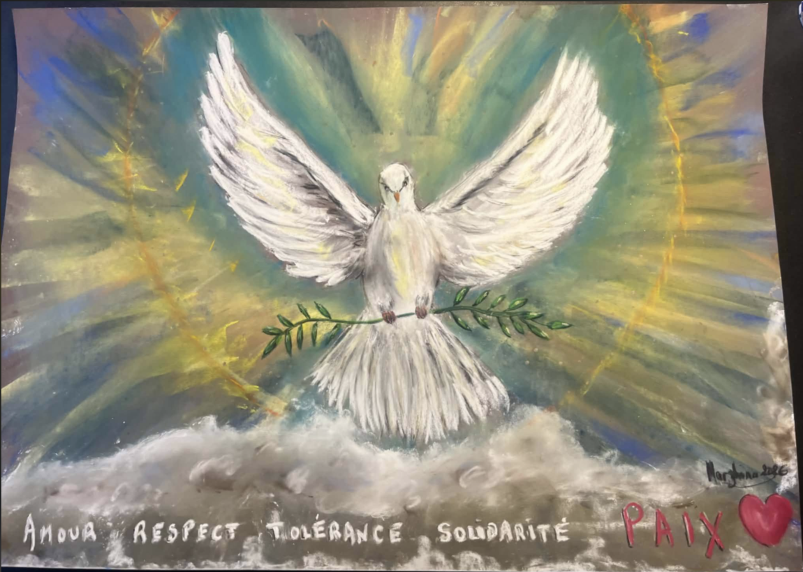 Paix , une peinture de Marzhina ker