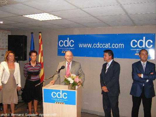 Les dirigeants de la CDC nord et sud durant l\'inauguration.