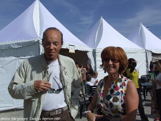 . Alan Stivell et Lena Louarn. . Alan Stivell et Lena Louarn.