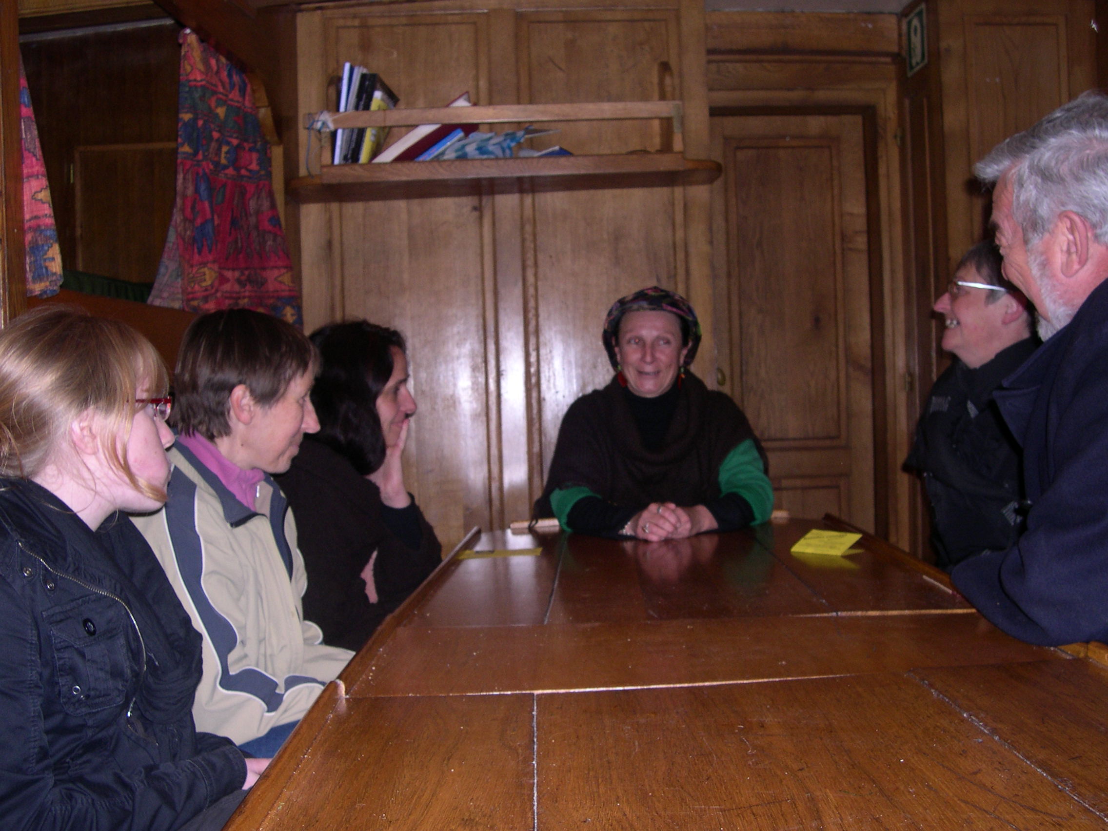 Annick hempel a conté sur le lougre Corentin avec la complicité de J-M Sochard et l'association Gouélia