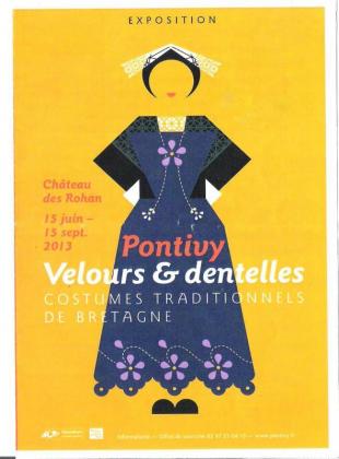 Affiche exposition velours et dentelles Pontivy