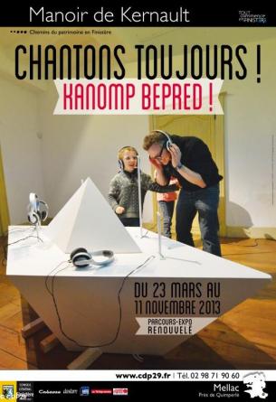 affiche de l\'exposition \"Kanomp Bepred\"