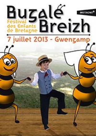 Affiche de la fête Bugale Breizh 2013 à Guingamp.