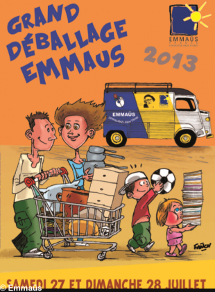 Vente Emmaüs à Quimper les 27 et 28 juillet 2013