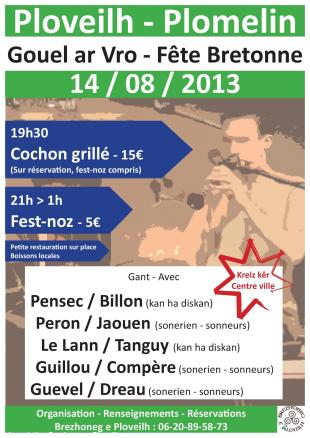 Cochon grillé et fest-noz à Plomelin