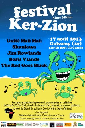 affiche du festival KER-ZION 2013