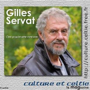 Jaquette du CD de Gilles SERVAT "C'est ça qu'on aime vivre avec"