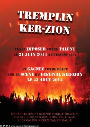 affiche tremplin KER-ZION 2014