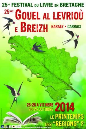 L’affiche 2014 du Festival du livre en Bretagne est l’½uvre d’Olwenn Manac’h, maquettiste d’édition, installée à Spézet.
