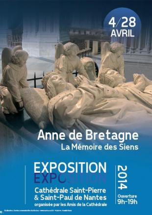 Affiche exposition <i> Anne de Bretagne et la mémoire des siens</i>.