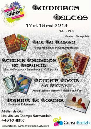 Affiche. Gigi Le Merdy ouvre son atelier d'artiste à Héric lors de <i>L'art prend l'air</i>.