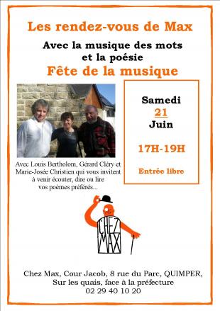 Affiche "La musique des mots"