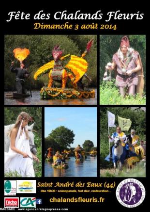 ABSADE : Affiche des Chalands Fleuris 2014
