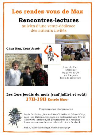 Affiche "Les rendez-vous de Max"
