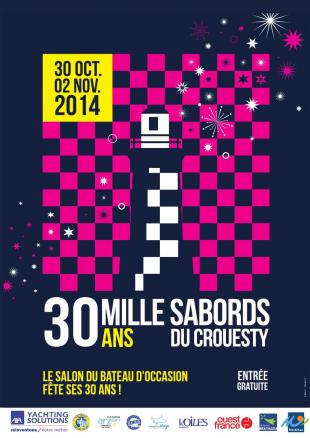 Pour l'occasion, le fameux phare noir et blanc, symbole du Mille Sabords, a pris des couleurs !
