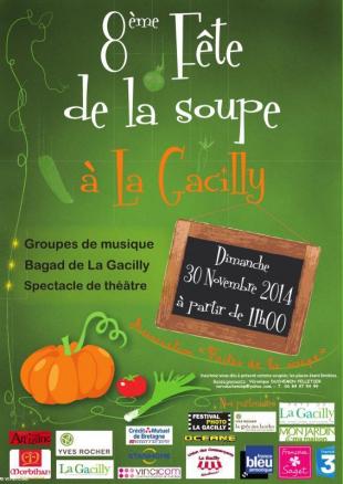 La Fête de la Soupe de La Gacilly fêtera le 30 novembre 2014 sa 8 édition.