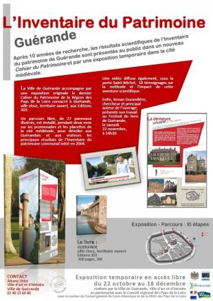 Affiche exposition extérieure à Guérande.