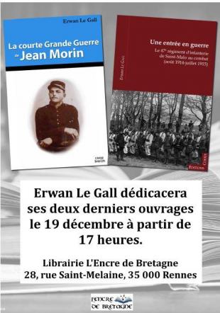 Dédicace d'Erwann Le Gall