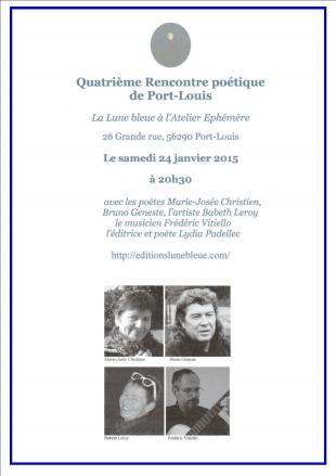 Affiche 4ème Rencontre poétique de Port-Louis