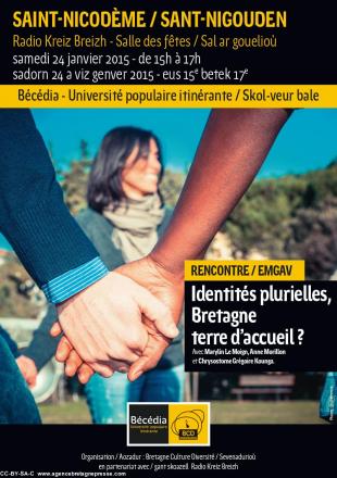 RDV samedi 24 janvier à Saint-Nicodème pour Bécédia, l'université populaire itinérante à partir de 15h en partenariat avec Radio Kreiz Breizh autour de la thématique : " Identités plurielles, Bretagne terre d'accueil ?"