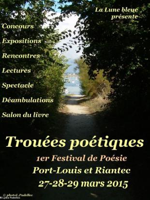 Affiche festival "Trouées poétiques" de Port-Louis