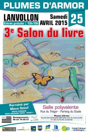 AFFICHE SALON DU LIVRE DE LANVOLLON